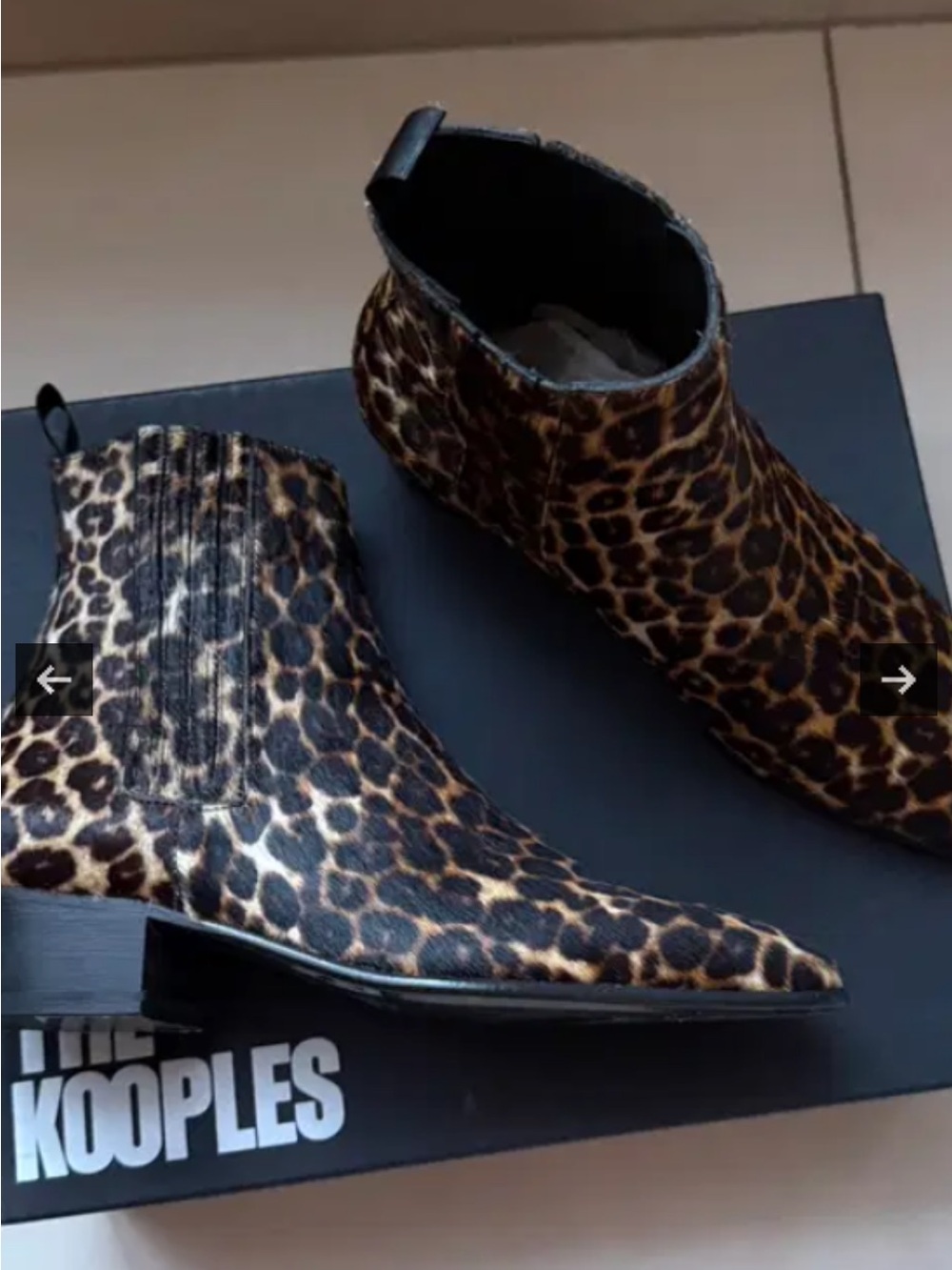 The Kooples Men's Leopard Print Chukka Boots - Brown/Black